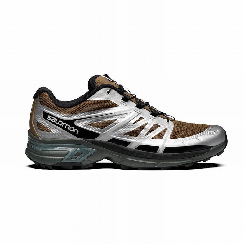 Salomon Israel XT-WINGS 2 - Mens Trail Running Shoes - Silver Metal (LIWD-05783)